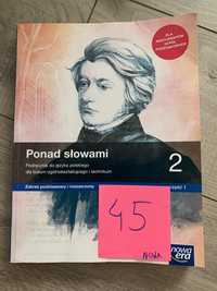 Podręcznik Ponad słowami 2  cz.1