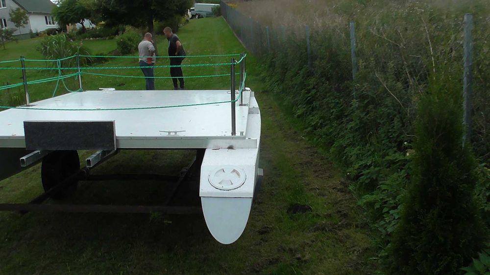 łódka katamaran wędkarsko-turystyczny nowy