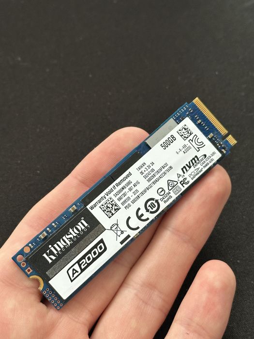 SSD-диск Kingston A2000 3D NAND 500GB M.2 (2280 PCI-E) NVMe x4