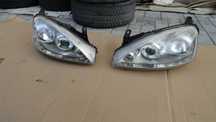Lampy Przód Opel Corsa C Lift Soczewka Kompletne Komplet Demontaż