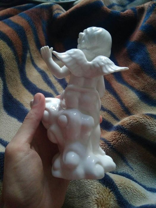 Ангел порцеляна (фарфор) підсвічник
