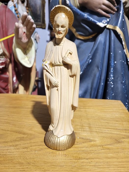 Stara figurka Święty Józef Cieśla