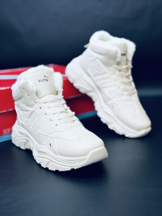 Кроссовки зимние Puma SoftFoam winter / кожаные кросовки зимние Пума