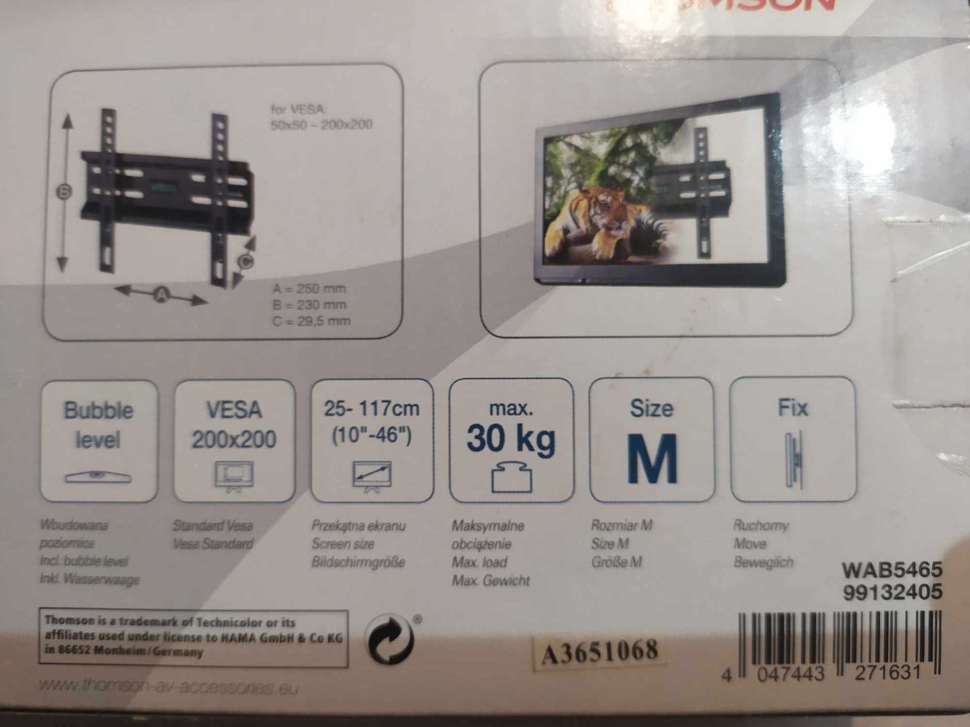 THOMSON Uchwyt Ścienny do TV 10-46'' 30kg Płaski