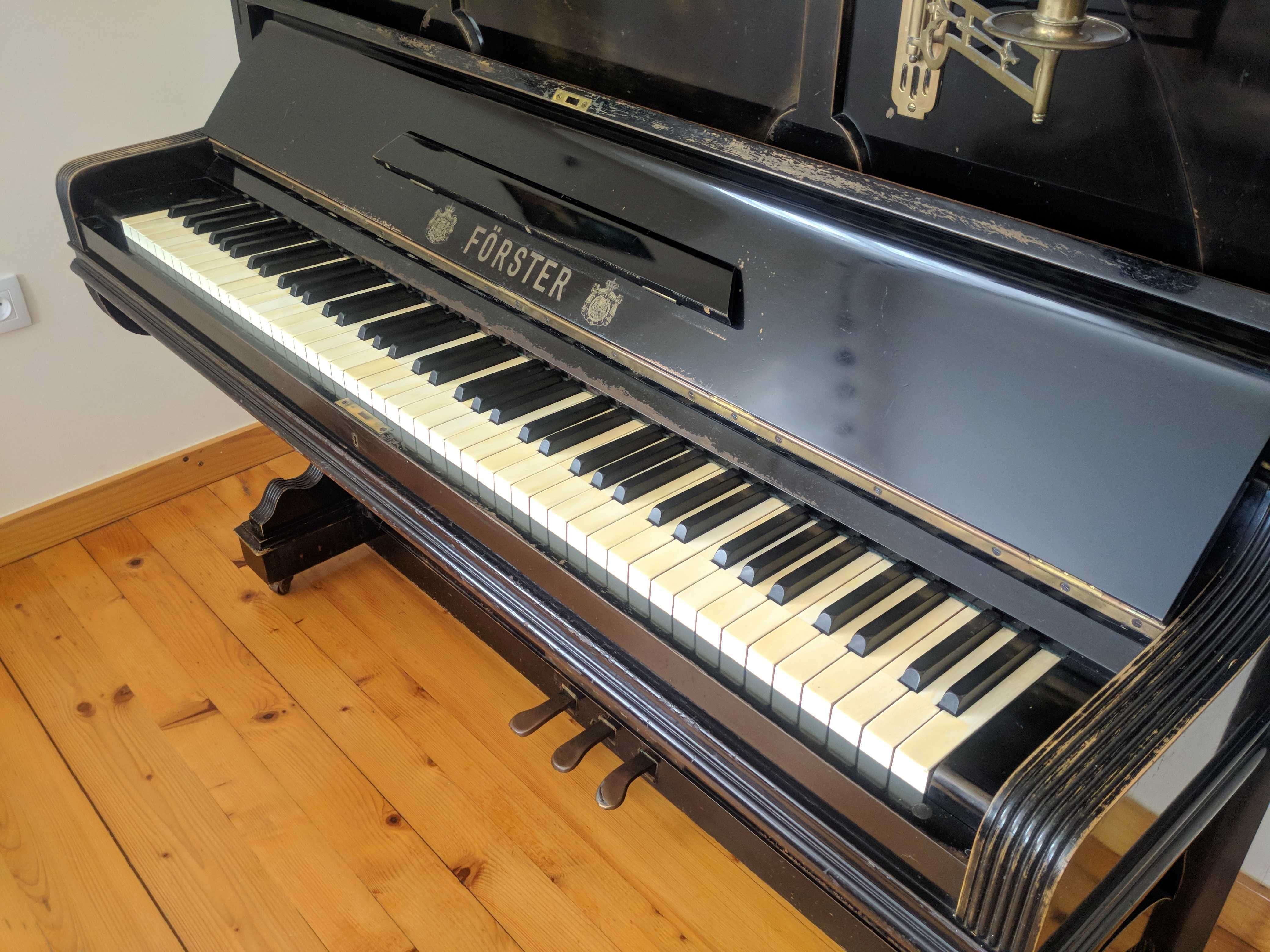 Pianino Forster 1902r, wys. 132cm