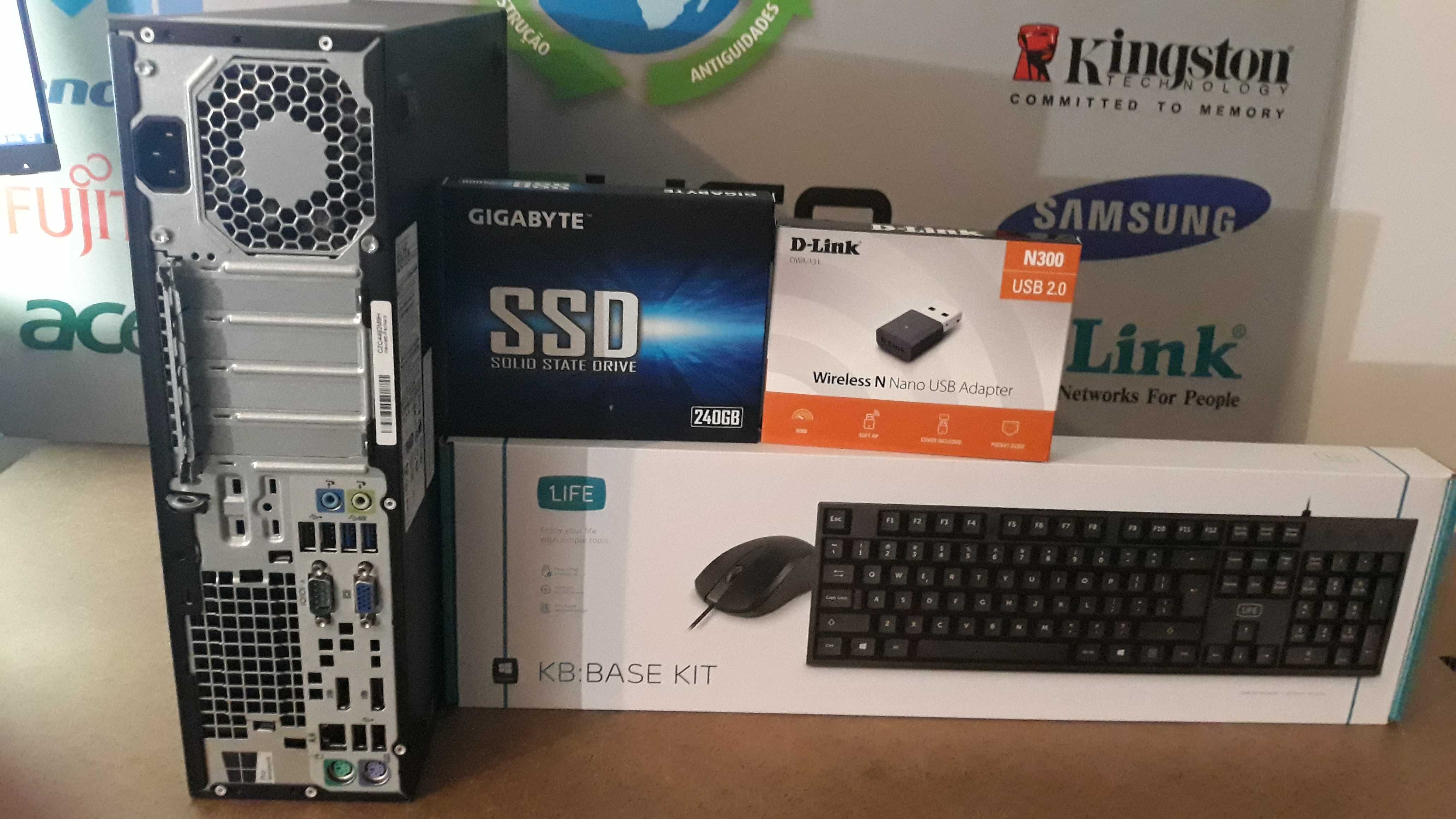 Pç HP 600G1 4ªG|i7.4770-3.4GHz|16G|SSD512G+HDD500G|Wifi+BT||W11