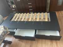 Łóżko NORDLI IKEA 200x90 z trzema szufladami