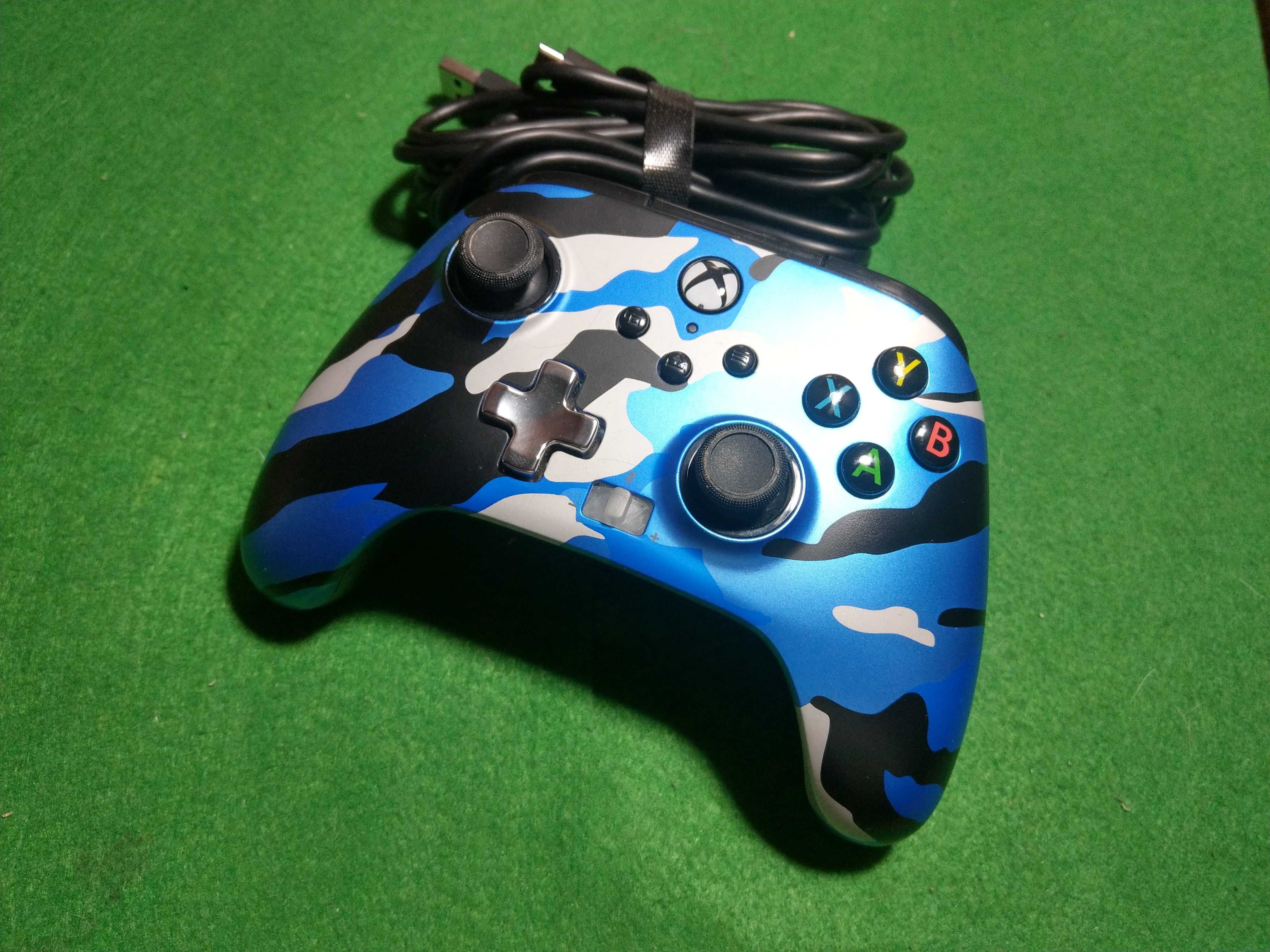 PowerA kontroler Xbox Series Pad przewodowy metaliczny Niebieski moro