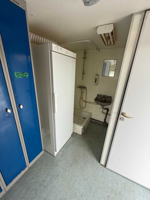 Kontener socjalny przyczepa na kołach budowlany barak