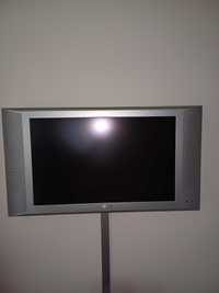 tv plasma + suporte colunas