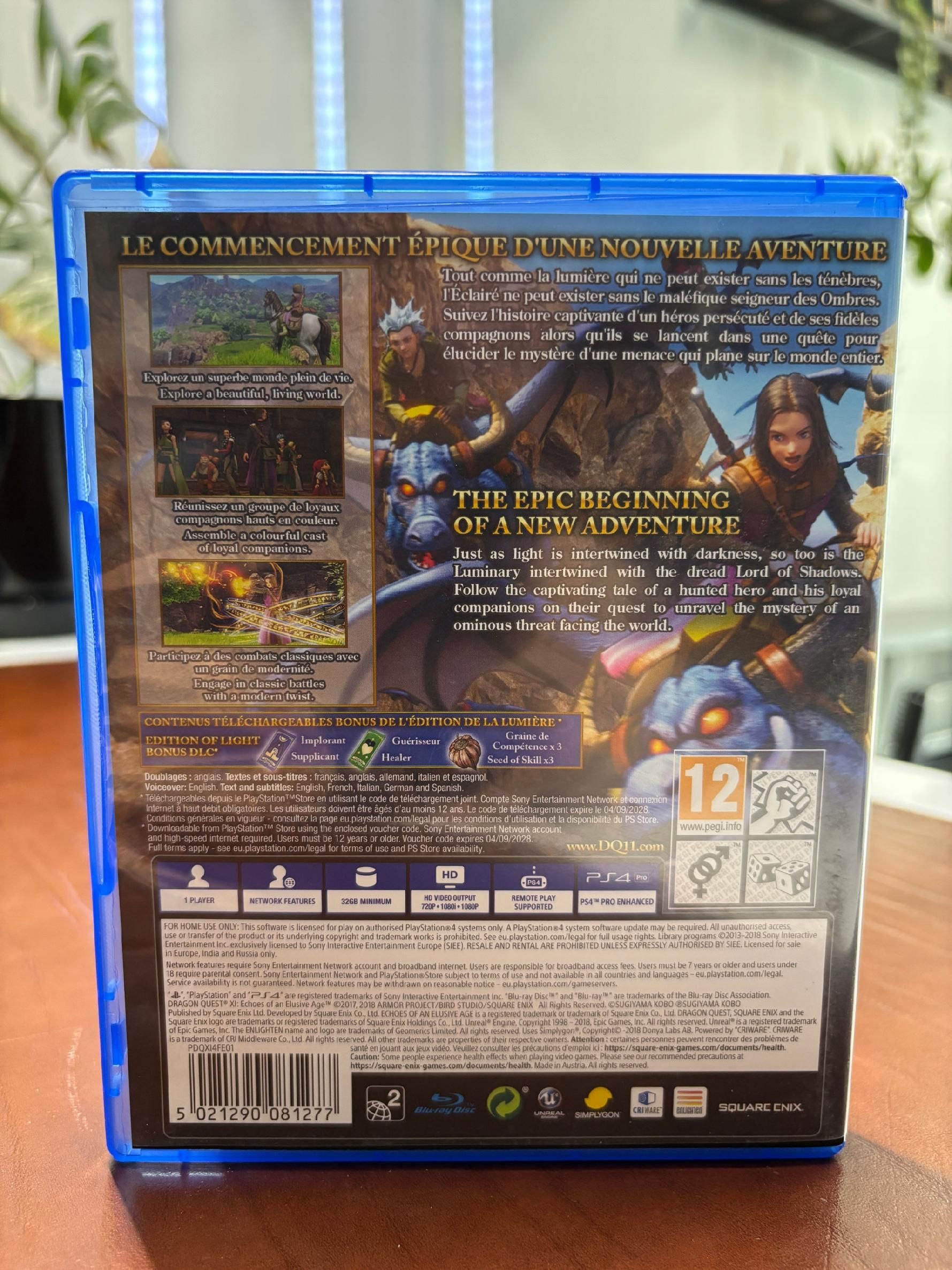 PS4 Dragon Quest XI Echoes of an Elusive Age