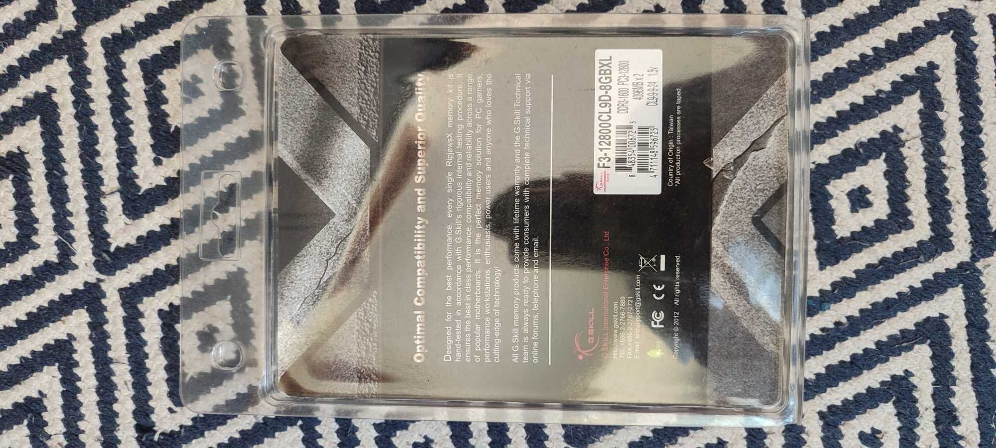 Memória RAM G.Skill Ripjaws X DDR3 8GB (2x4GB) 1600 MHz CL9