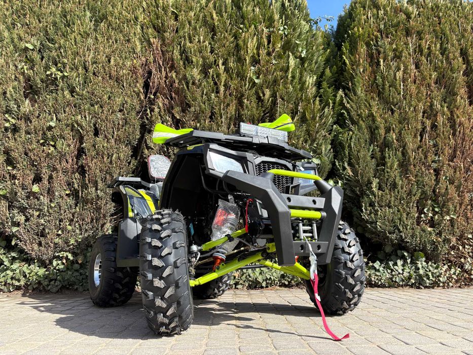 QUAD 150cc XXL // Pelikan Nero // Duża rama wyciagarka alufelgi raty
