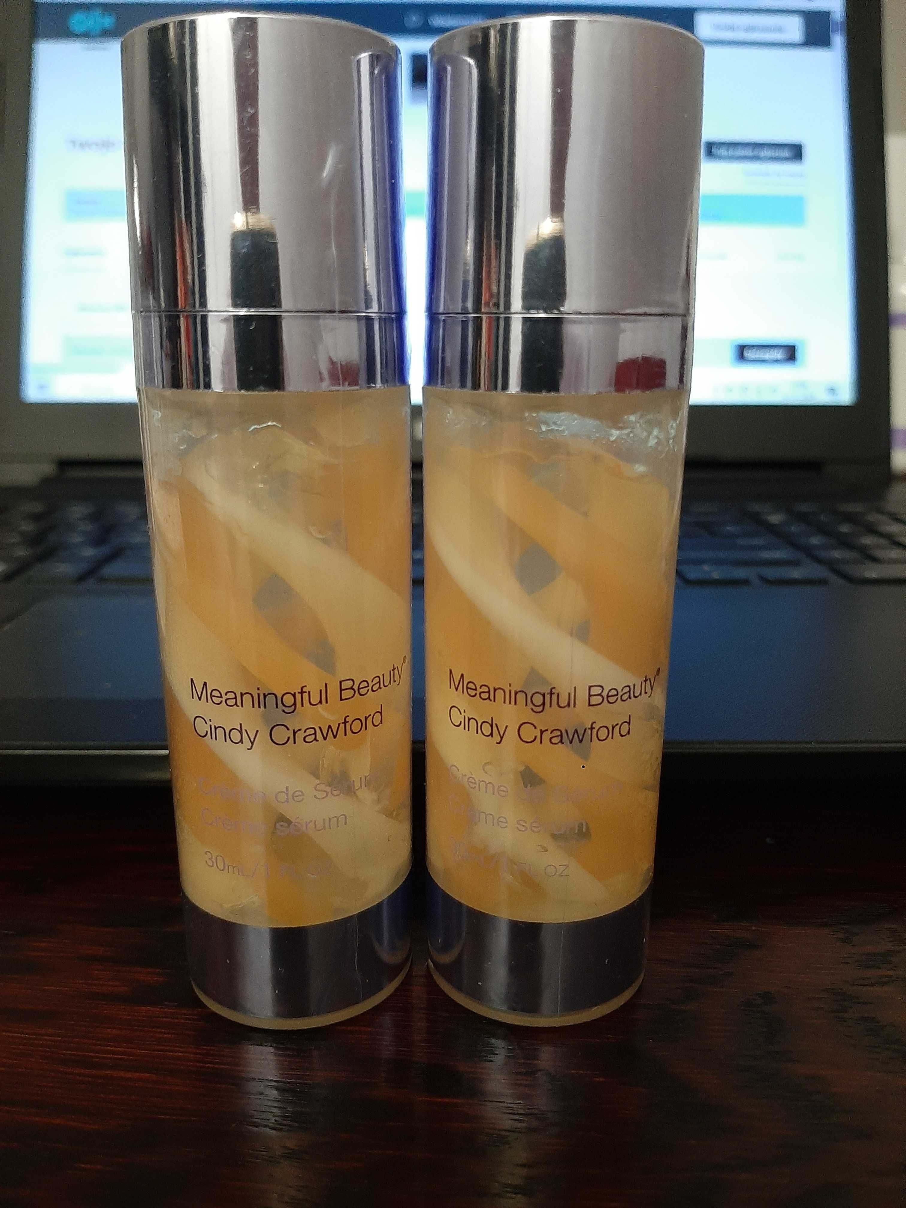 nowe dwa w jednej cenie Cindy Crawford krem i serum 30 ml x 2