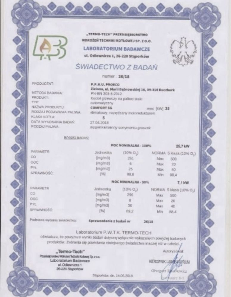 Kociol piec ba pellet ekogroszek z podajnikiem 5 klasa automatyczny