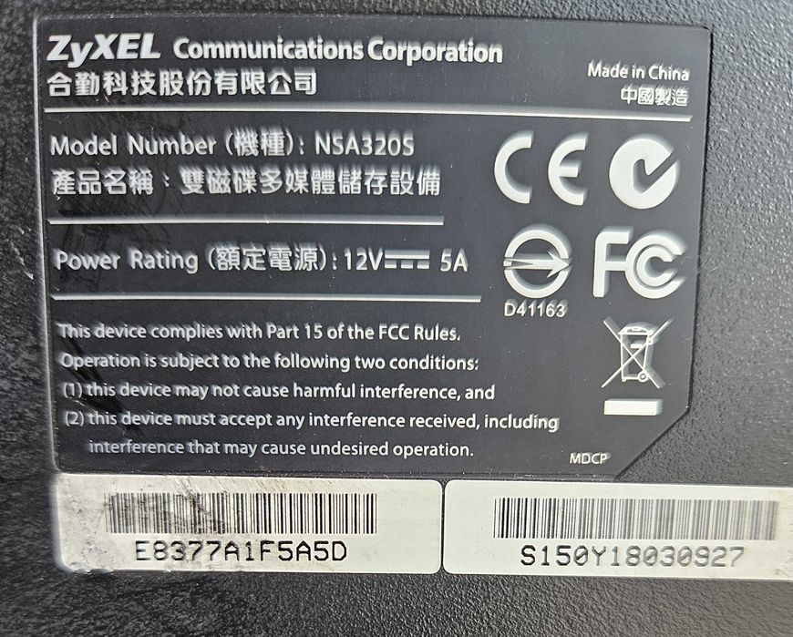 Zyxcel NAS NSA320S plus dyski 2x1TB