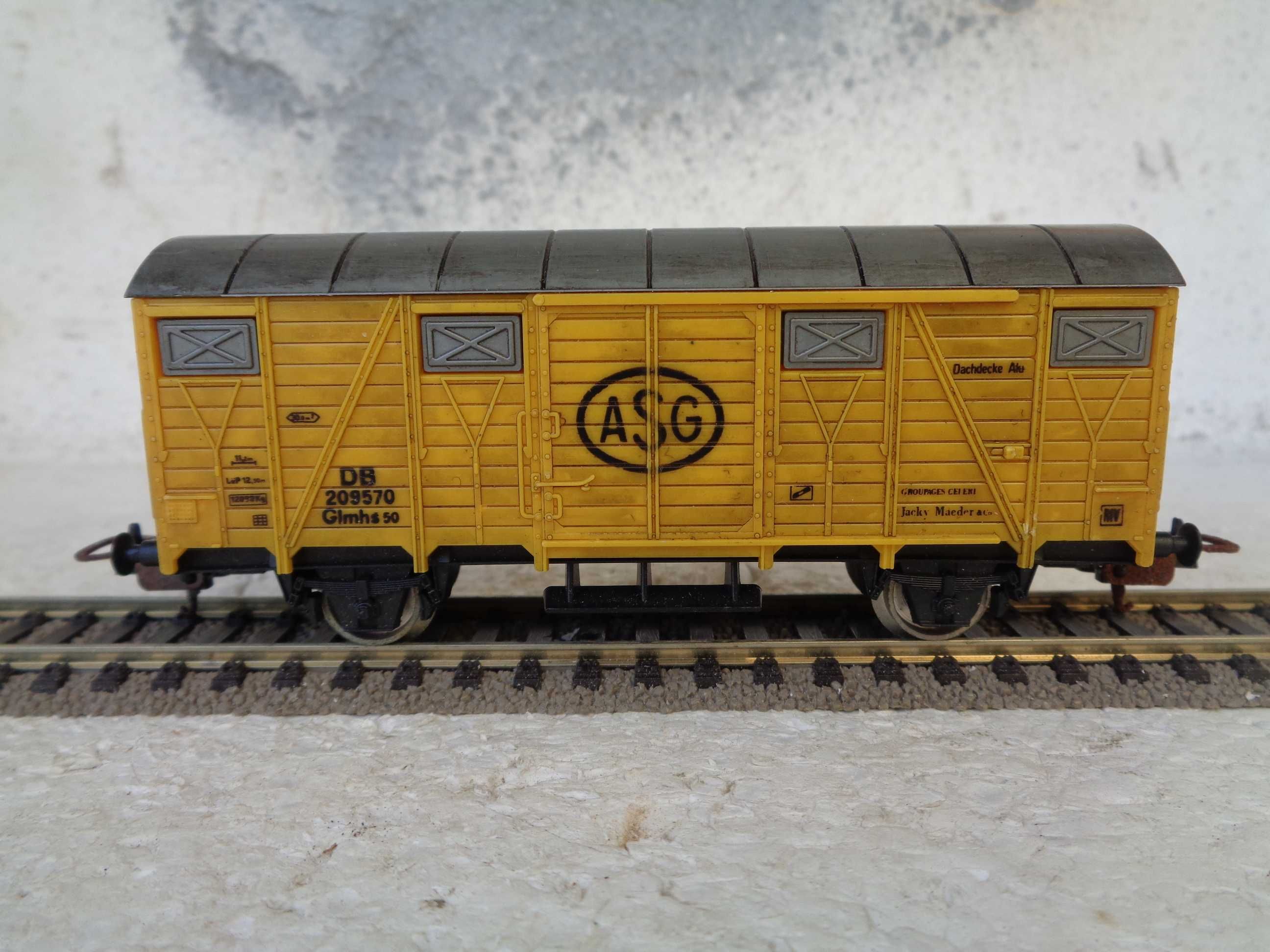 1:87 LIMA Vagão caixa fechada da ASG comboio