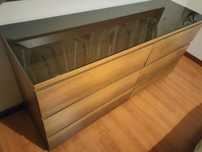 Comoda + 2 mesinhas cabeceira Malm Ikea
