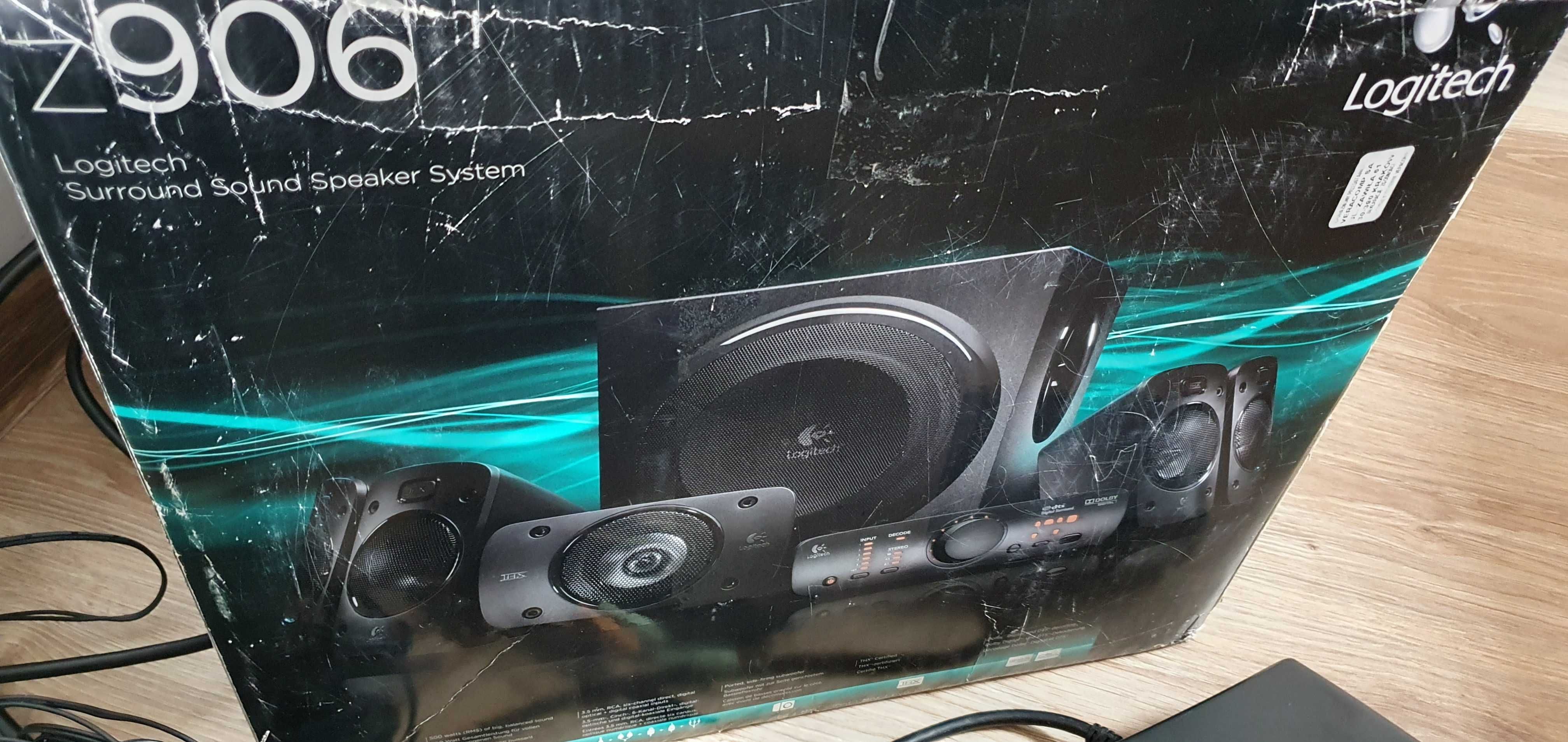 Nowe Głośniki Logitech 5.1 Z906 THX Surround DTS Gwarancja 2 lata