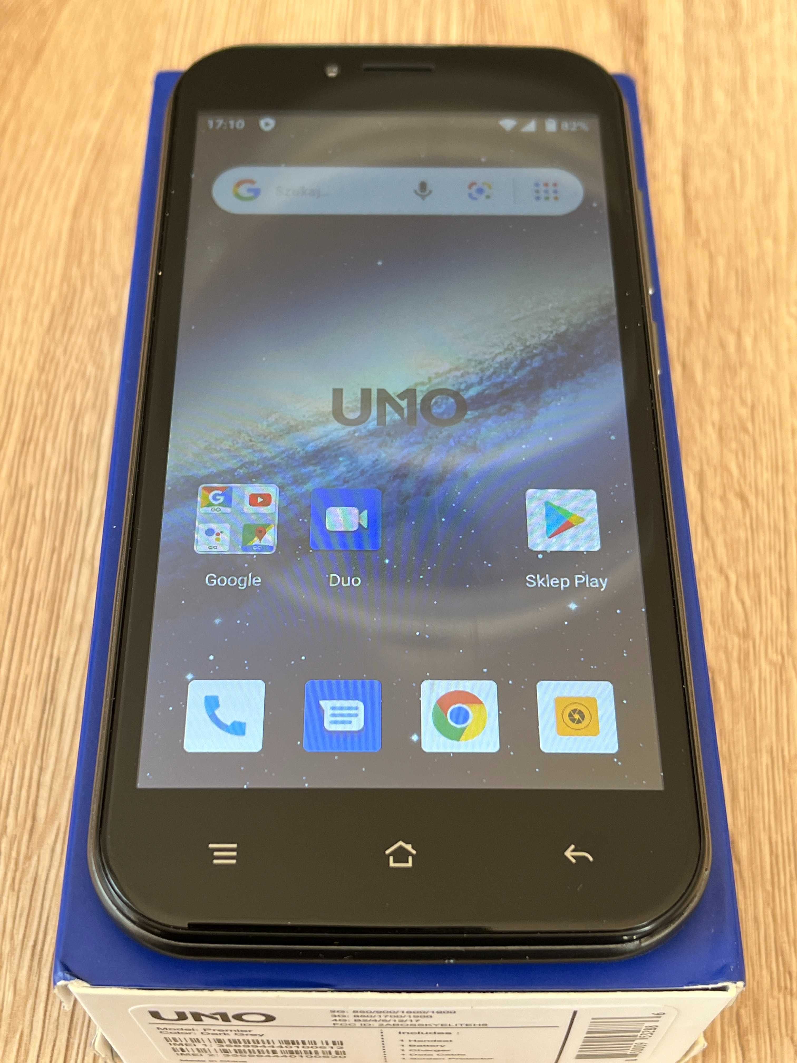 Smartfon UNO Premier 8GB/DUAL SIM + folia ochronna na ekran - jak NOWY