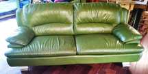 Sofa skórzana trzyosobowa nierozkladana + dwa fotele