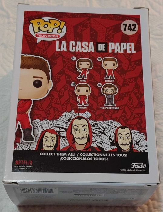 funko pop  la casa de papel 742 denver