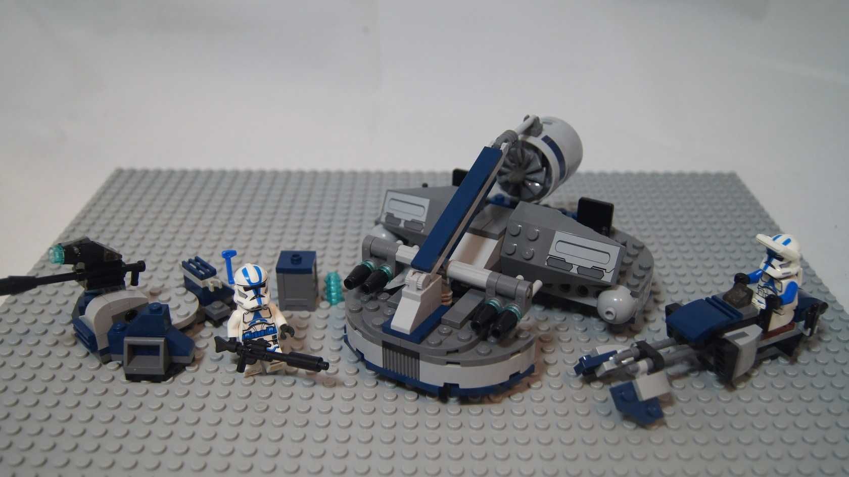 Lego 501 clone Swamp Speeder figurki 501 legion kg działo speeder 8091