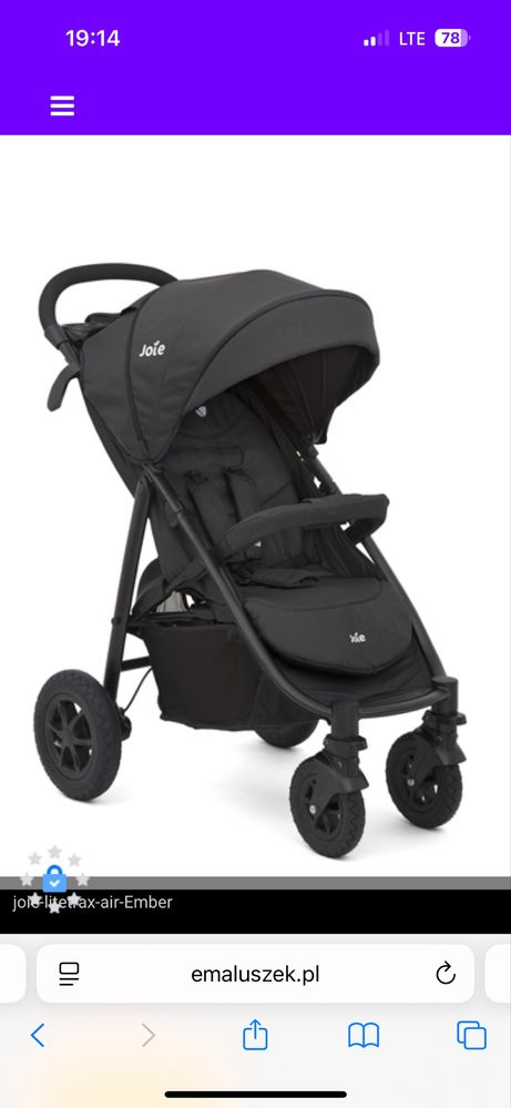 Wózek Joie Litetrax 4 AIR DLX