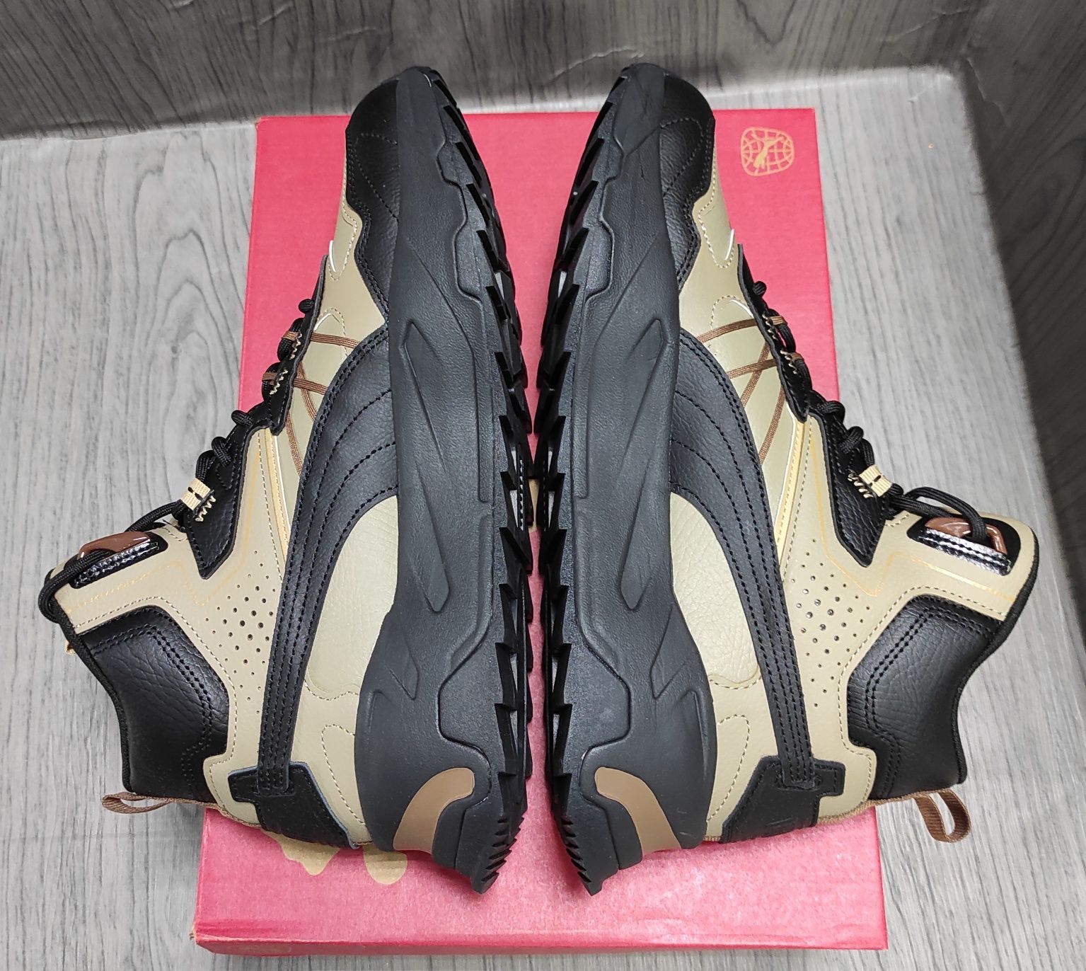 41 Puma Trinity mid hybrid шкіряні чоловічі кросовки