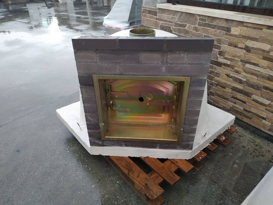 Forno a Lenha c/ Porta de Fumeiro de Canto