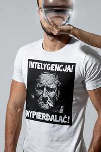 Intelygencja wypierdalać! cytaty Himilsbach - koszulka męska S-XXL