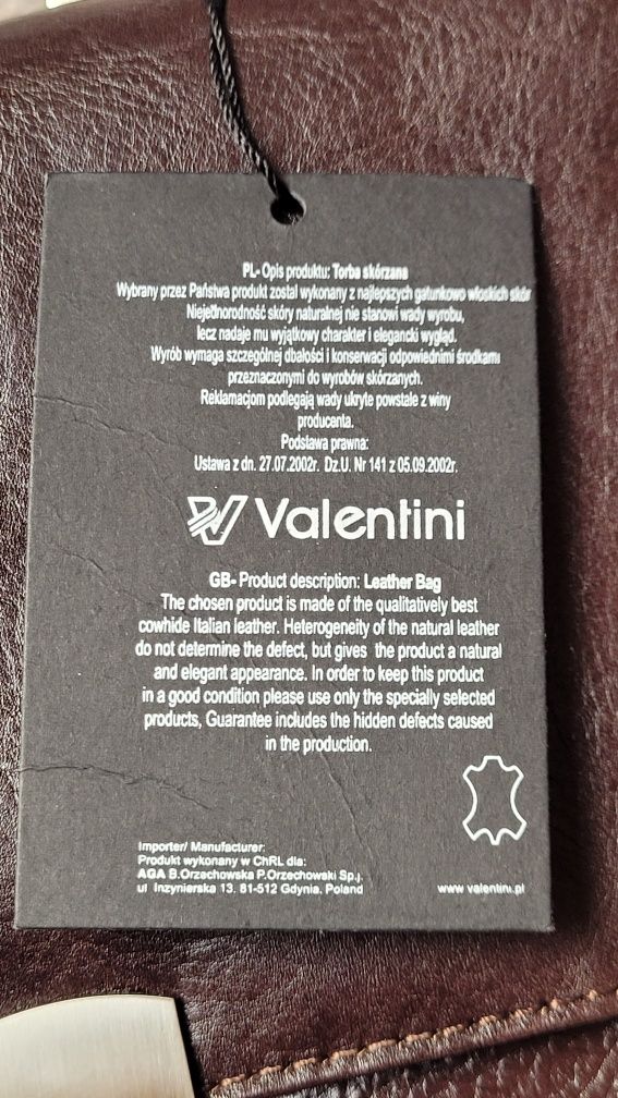 Skórzana torba Valentini