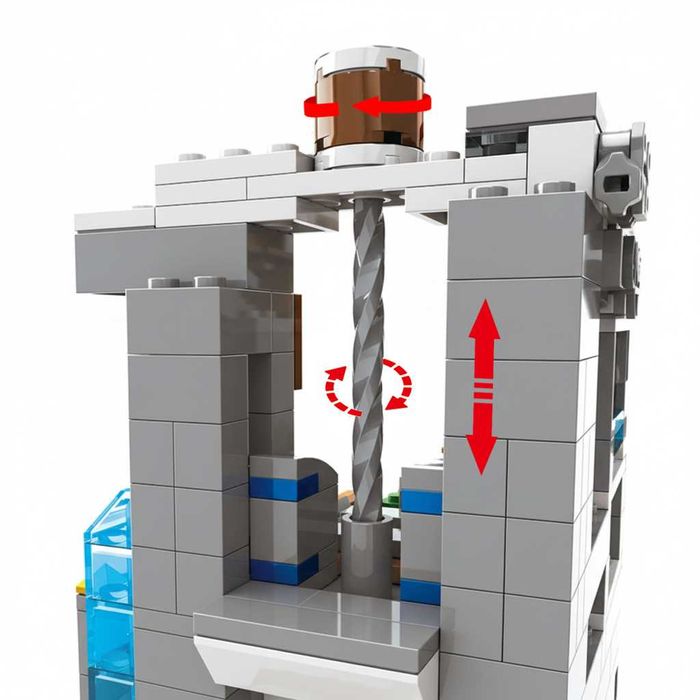 Огромный Лего Майнкрафт Горная пещера, 1089 деталей. MINECRAFT