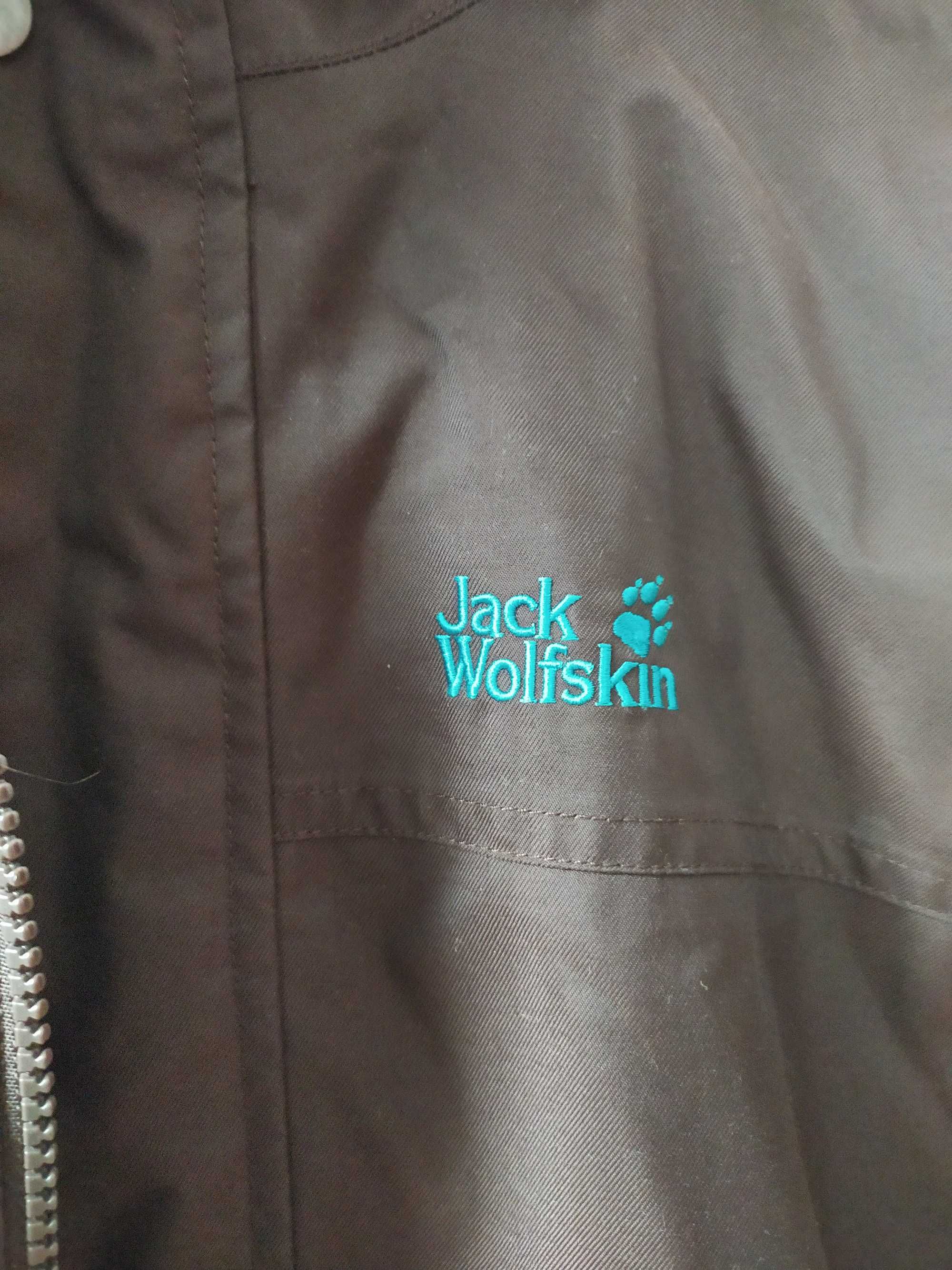 Kurtka 3w1 Jack Wolfskin 152 wiatrówka polar przeciwdeszczowa