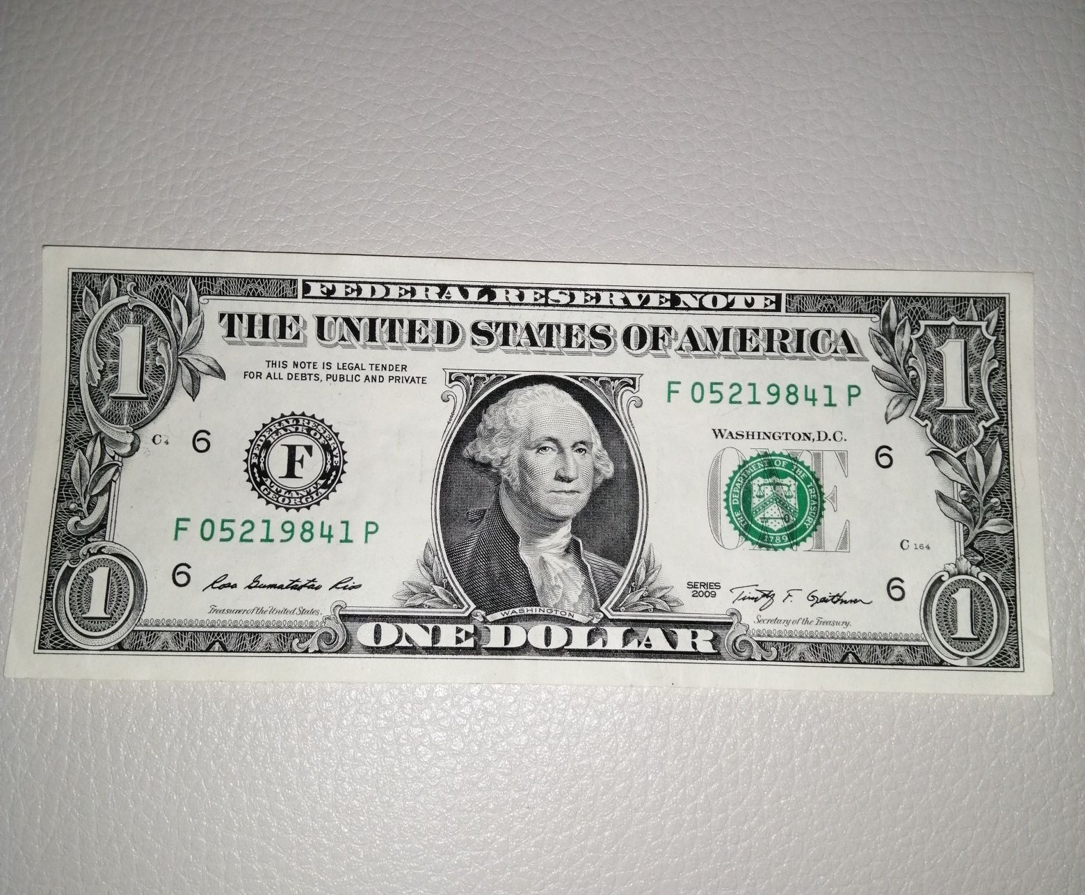 Nota 1 Dollar 2009