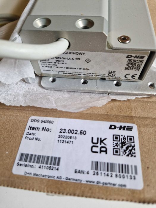 D+H DDS 54/500 napęd drzwiowy-siłownik łańcuchowy