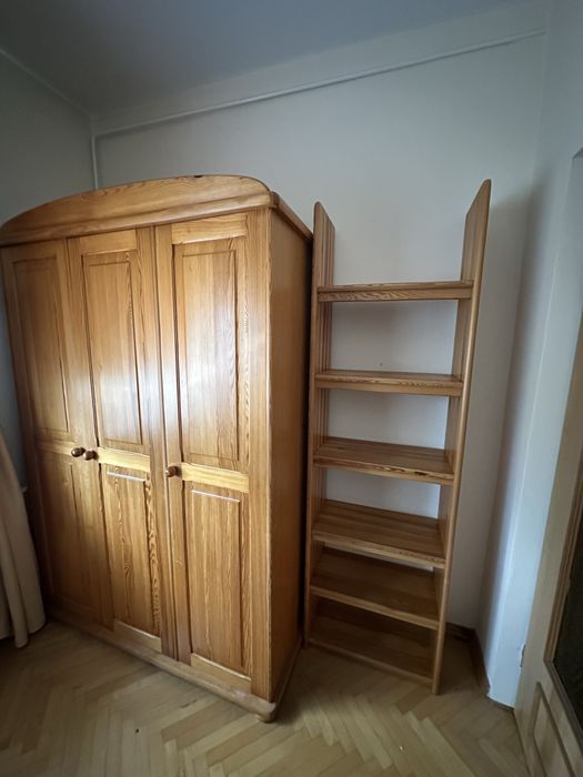 Komplet mebli drewnianych sosnowych