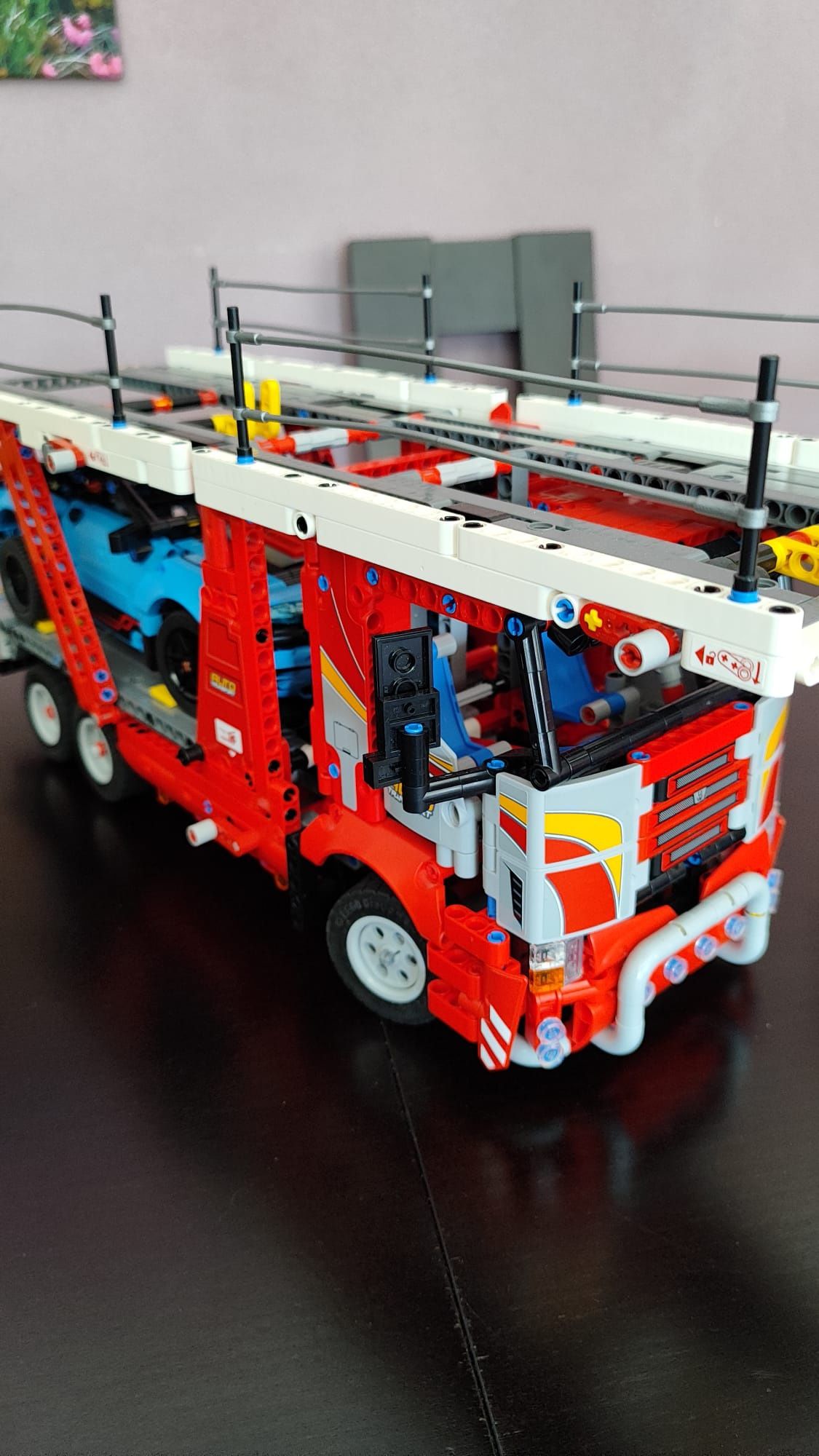 LEGO technic 42098 auto laweta, klocki 100%, pudło, instrukcja