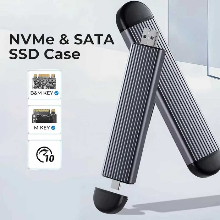 Корпус для SSD M2 SATA/NVME