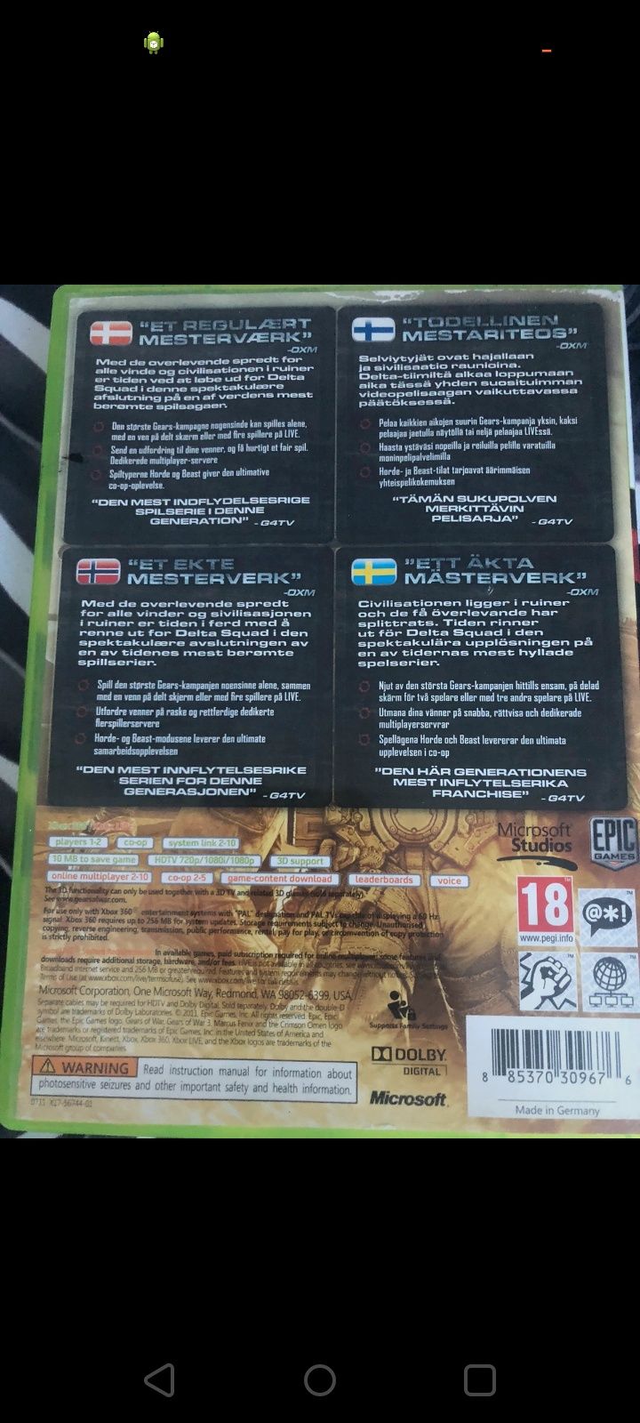 Gears of War 3 Epic Games