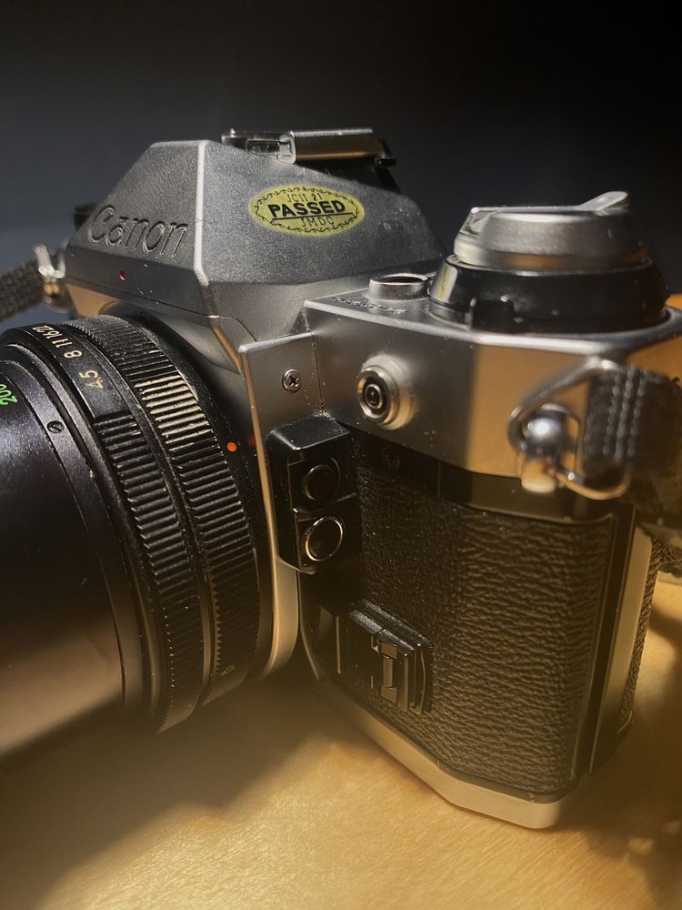 Canon AE-1 Program Lustrzanka Analogowa + Obiektyw Makinon MC 80-200mm
