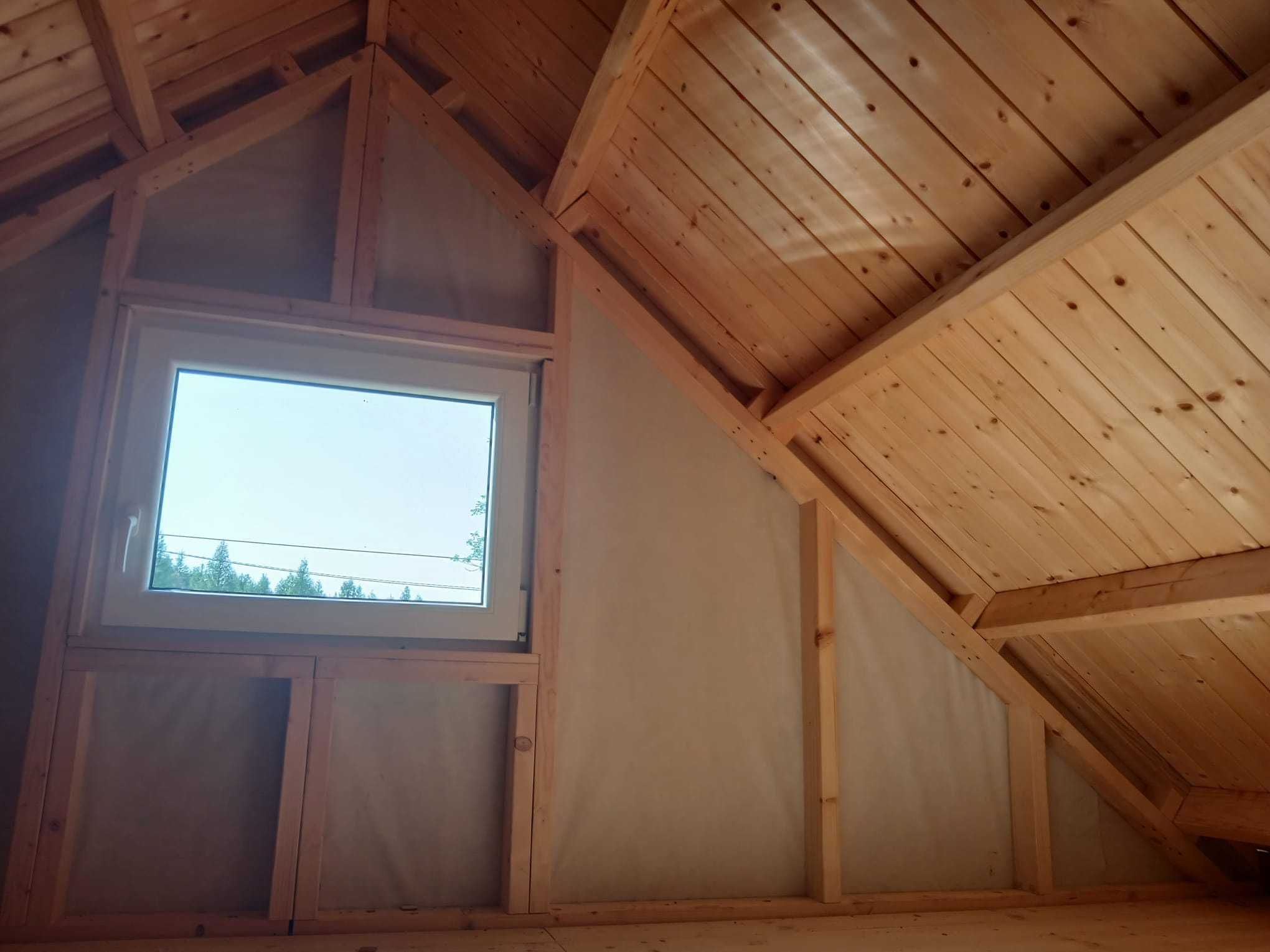 Domek letniskowy domek drewniany wypoczynkowy z tarasem ogród ROD