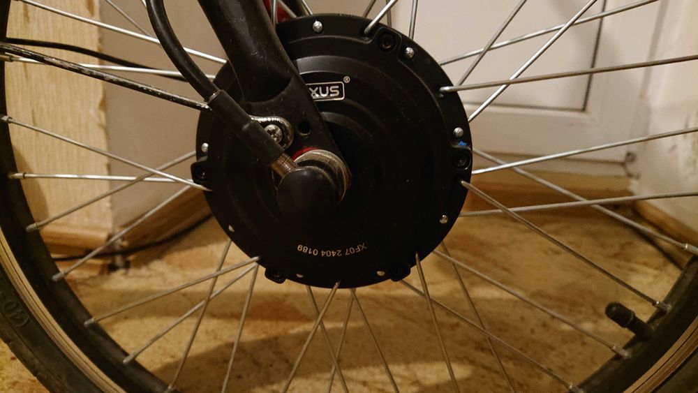 Электро велосипед складной, рабочий, батарея новая