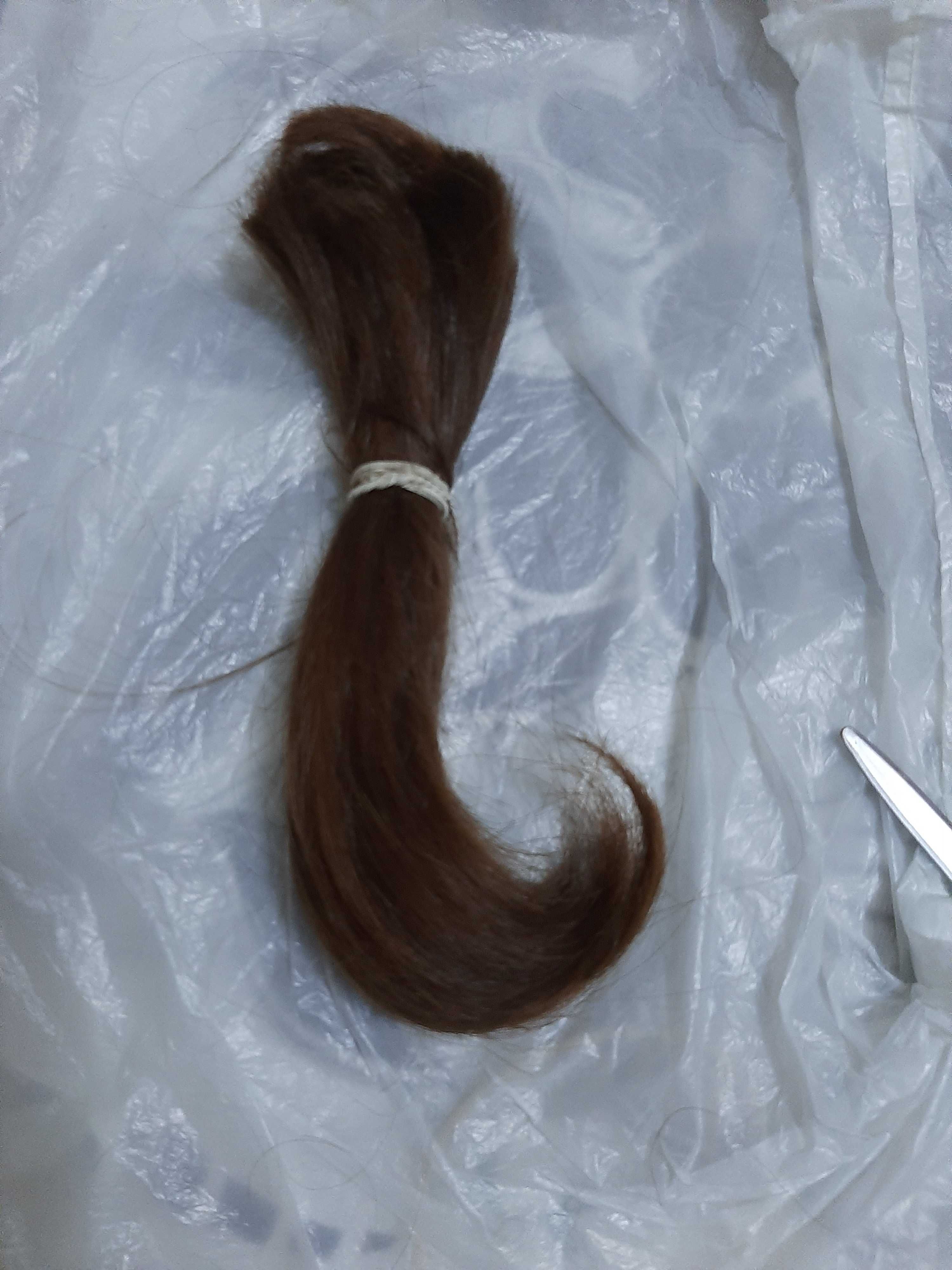 Włosy dziewicze naturalne ciemny blond - 42 gram, 23 cm