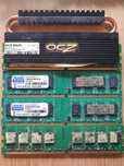 Pamięć RAM: 2x GOODRAM DDR2 2GB 800MHz, 2x OCZ Reaper DDR2 2GB 1066MHz