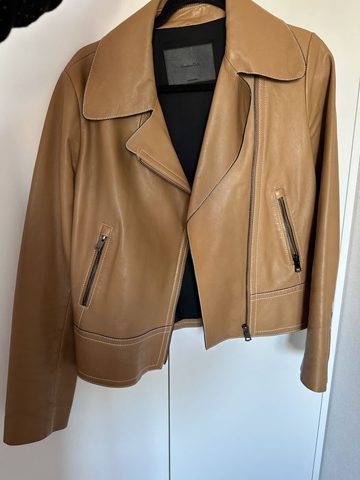 Шкіряна куртка Massimo dutti