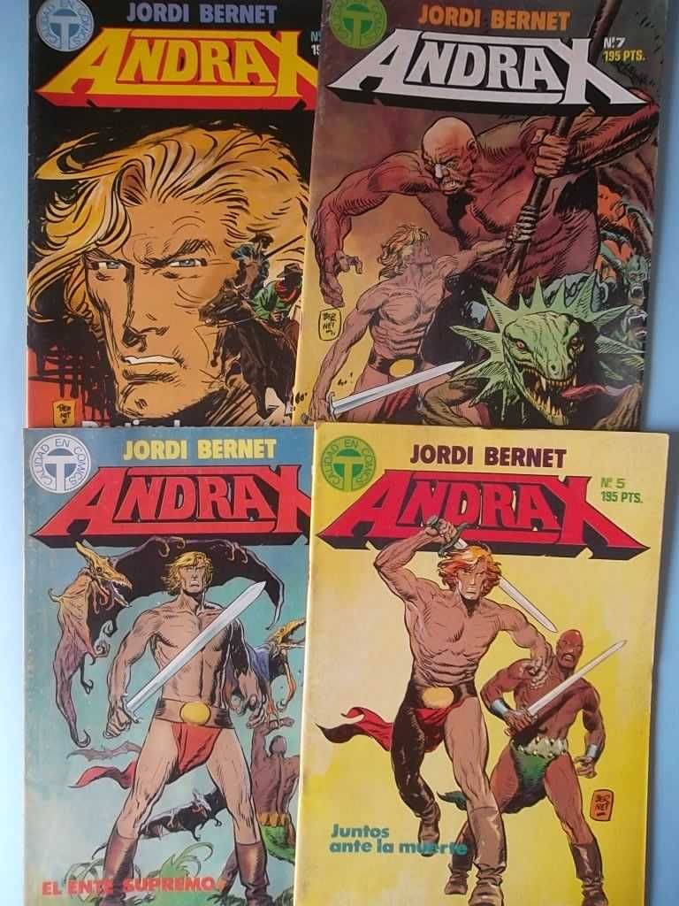 JORDI BERNET - ANDRAX - Coleção completa 12 números, Ed. Toutain