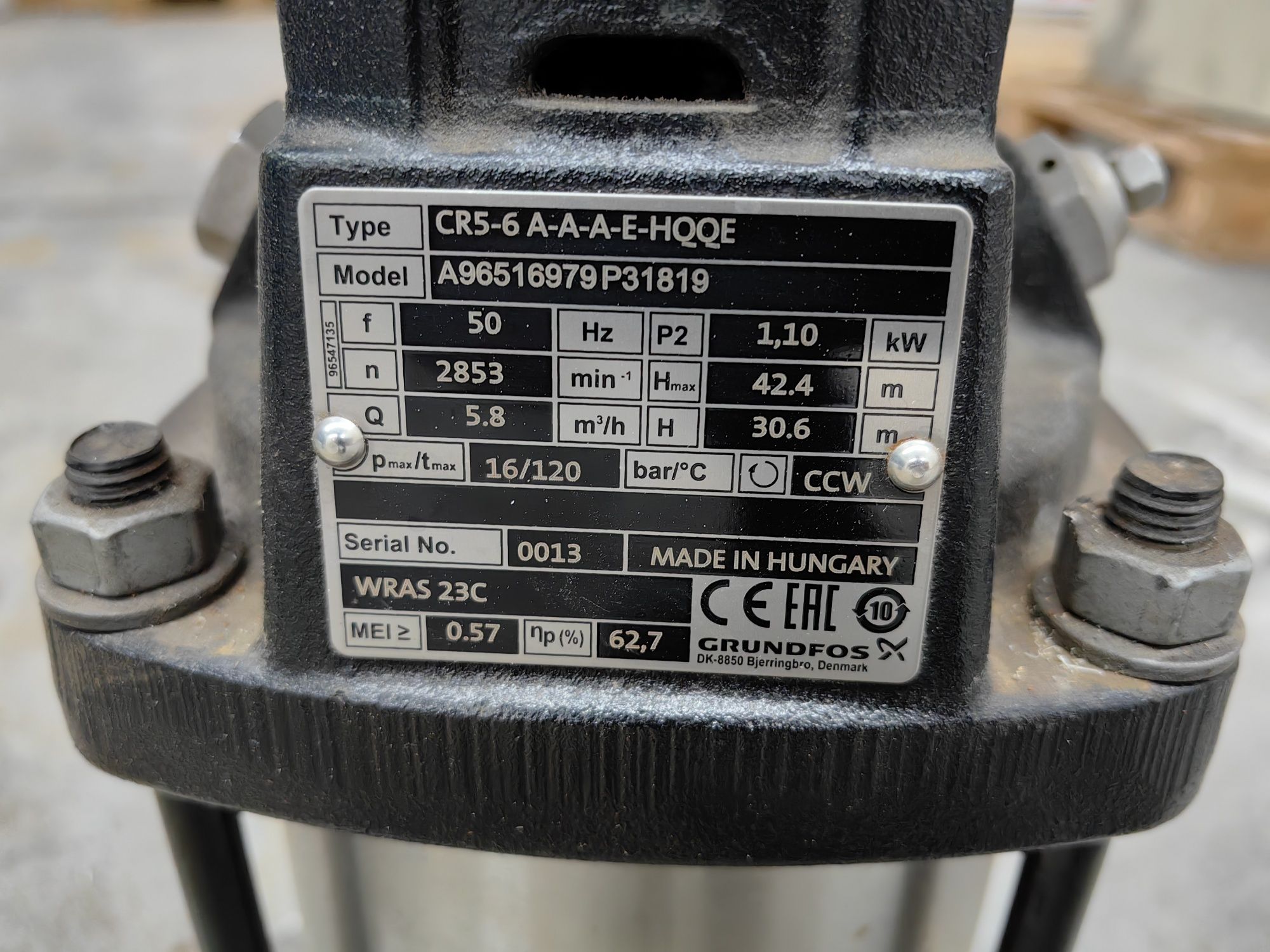 Pompa obiegowa Grundfos CR5
