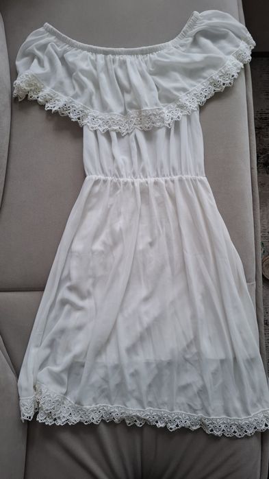 Letnia sukienka hiszpanka z koronką S/M