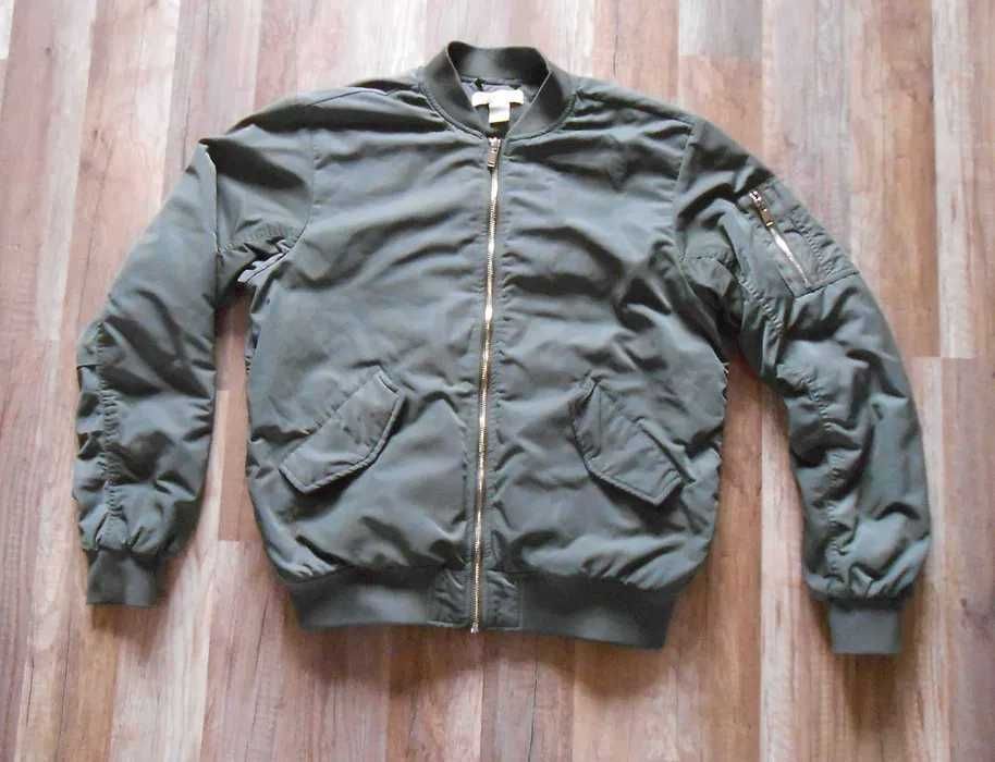 Kurtka bomberka z H&M M oliwkowa